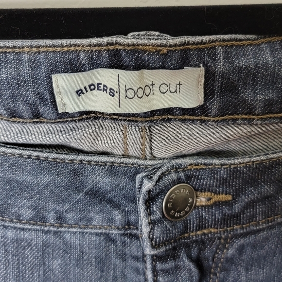 Riders Womens Jeans Blue Size 16L Bootcut Mid Rise Medium Wash - Picture 3 of 5